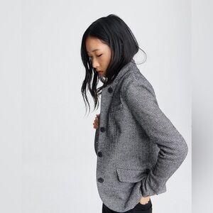 Rag & Bone Slade herringbone jacket black and white. EUC.